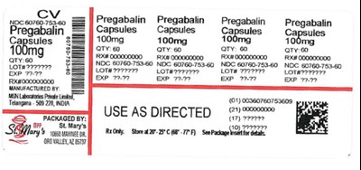 60760-753 (Pregabalin 60760 753 60)